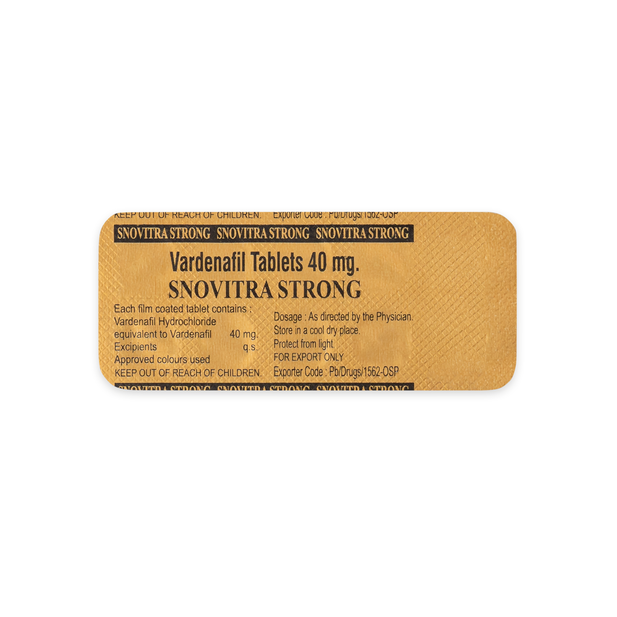 Snovitra Strong 40 мг