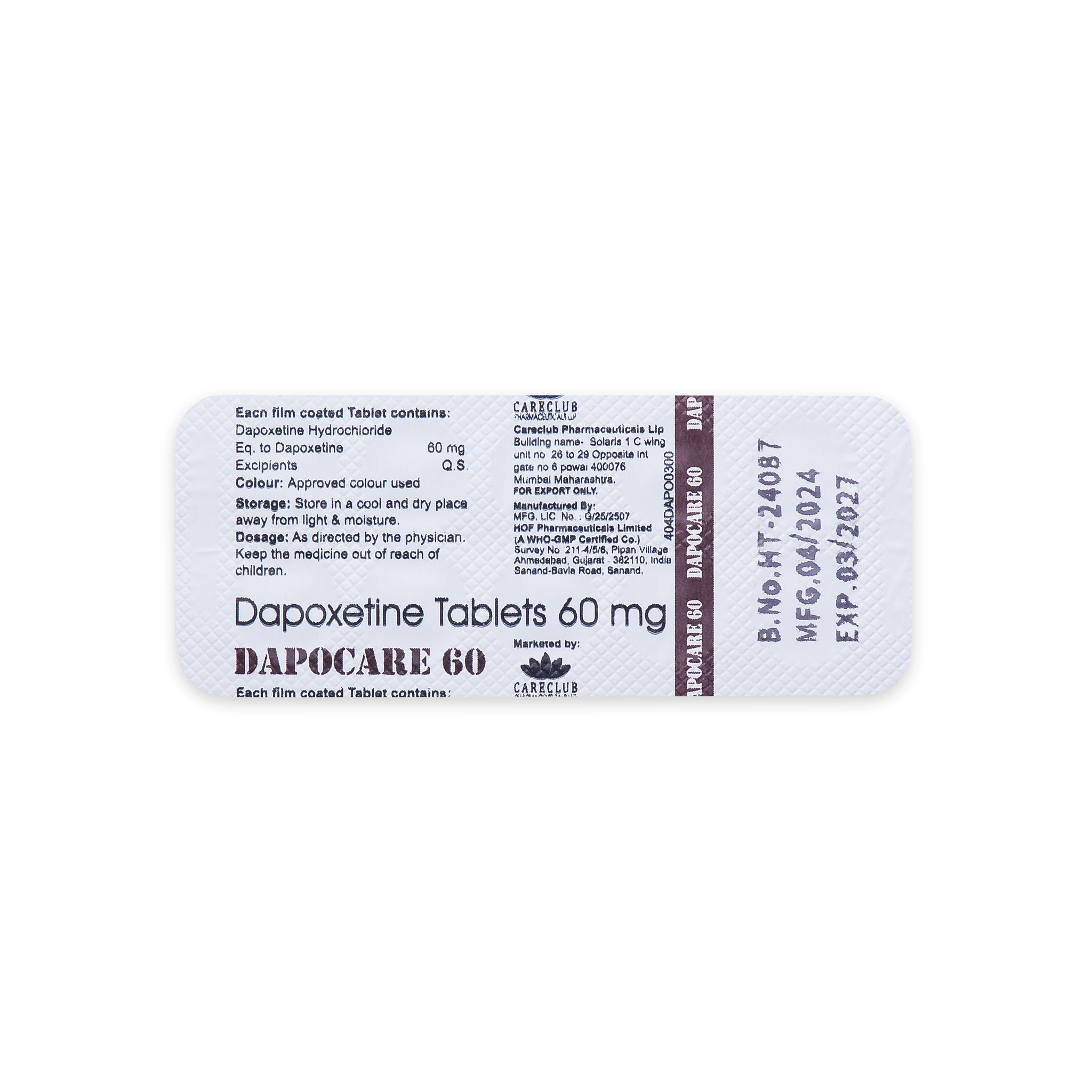 Dapocare 60 mg