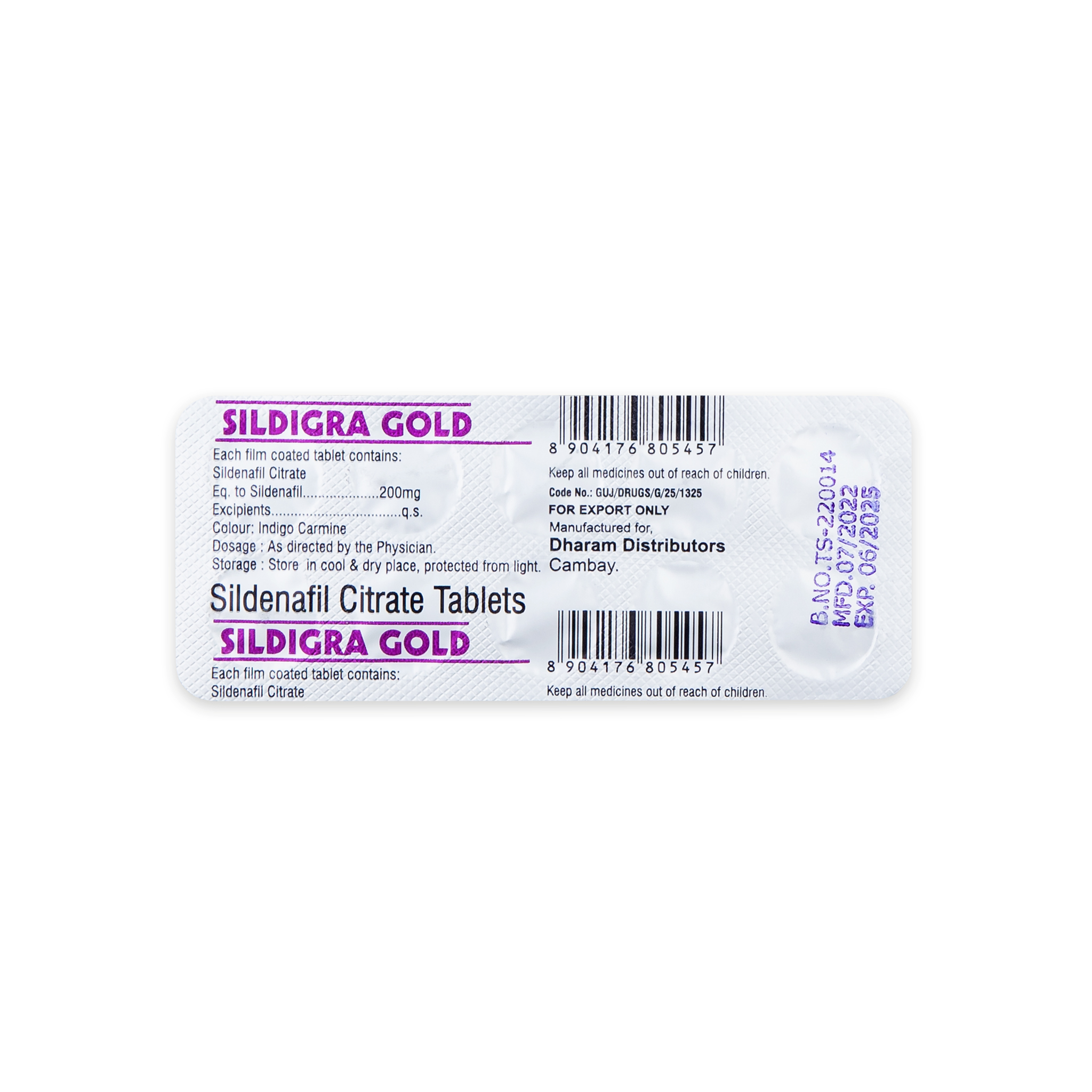 Sildigra Gold 200 mg