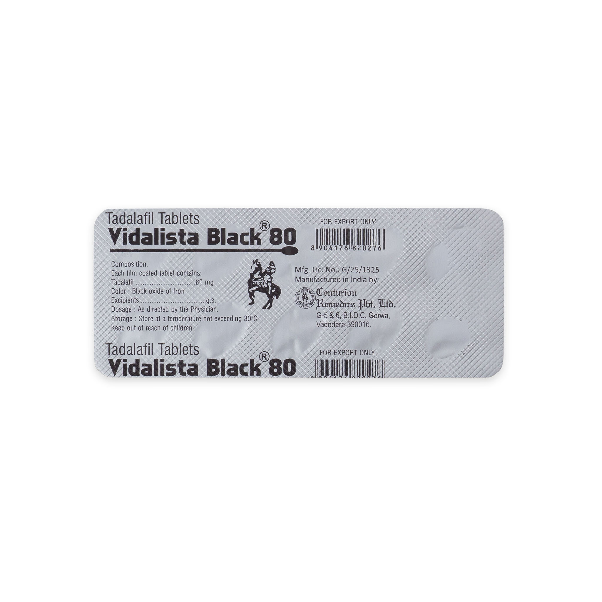 Vidalista Black 80 мг